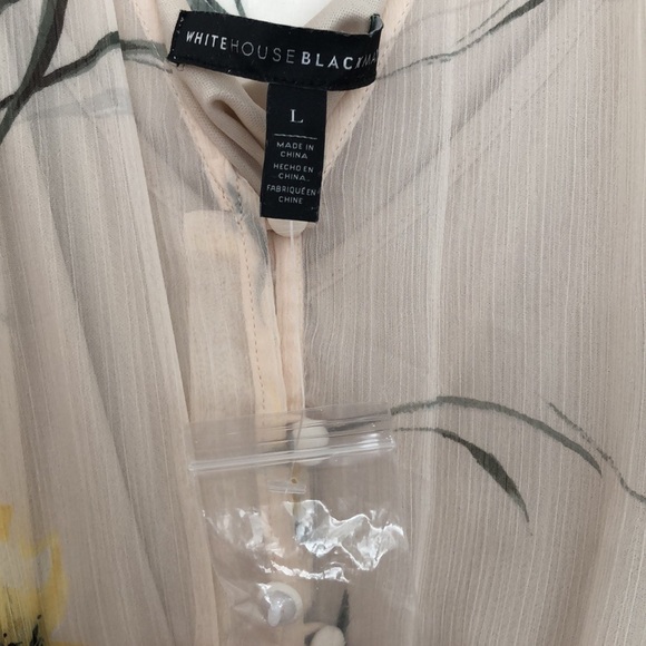 NWOT- White House Black Market - Floral high-low hemline Midi Dress - Picture 8 of 8